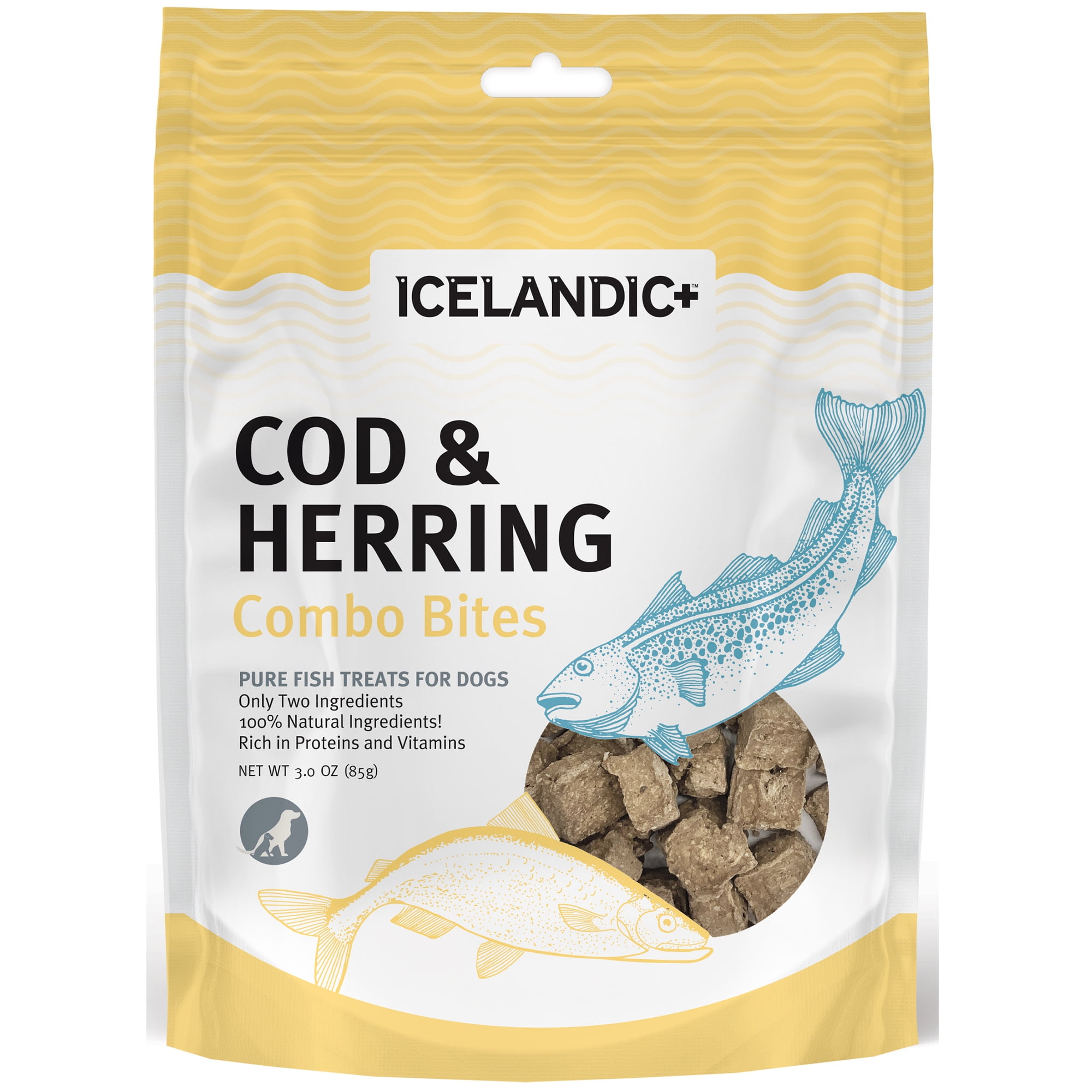 Ih82916 3.52 Oz Cod & Herring Combo Bites Fish Dog Treat Bag
