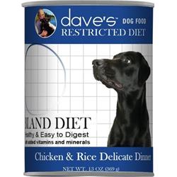 Dp11809 13 Oz Restricted Diet Bland Chicken & Rice Dog Food, Case Of 12
