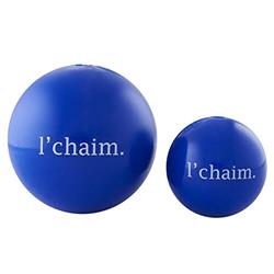 Oh68815 Planet Orbee Tuff Holiday Lil Chaim Dog Ball, Blue - Large