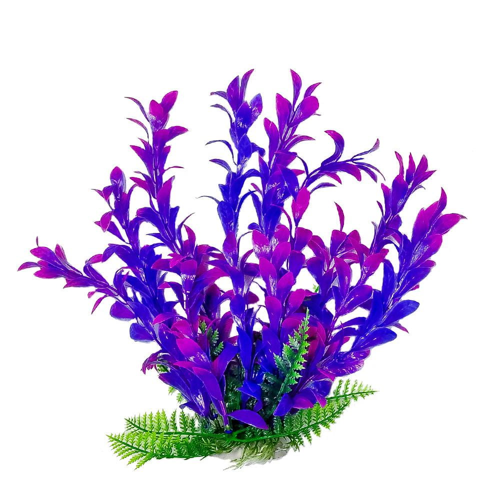 Aquatop Ak01438 6 In. Hygros-like Weighted Plant, Pink & Purple