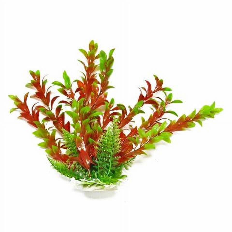 Aquatop Ak01436 Hygros-like 6 In. Weight Plant, Green & Red