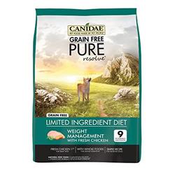 Cd01807 Grain Free Pure Resolve Weight Management Dog Dry Formula With Fresh Chicken Food, 4 Lbs