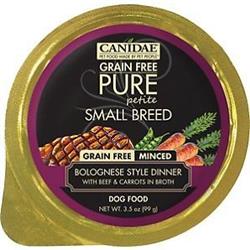 Cd10116 Grain-free Pure Petite Bolognese Style Dinner With Beef & Carrots In Broth Small Breed Dog Food Trays, 3.3 Oz - Case Of 12