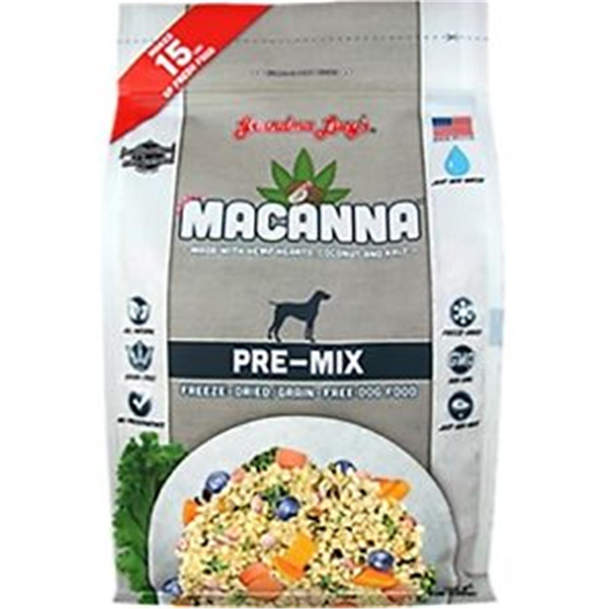 Gl72017 Macanna Grain Free Premix Dog Food, 3 Lbs