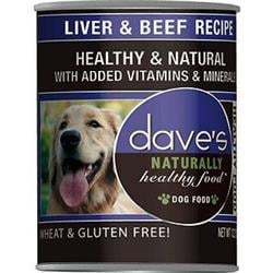 Dp11251 Daves Naturally Healthy Liver & Beef Can Dog Food