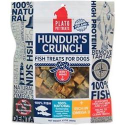 Po00196 Plato Hundurs Crunch Fish Jerky Minis Dog Treats, 3.5 Oz
