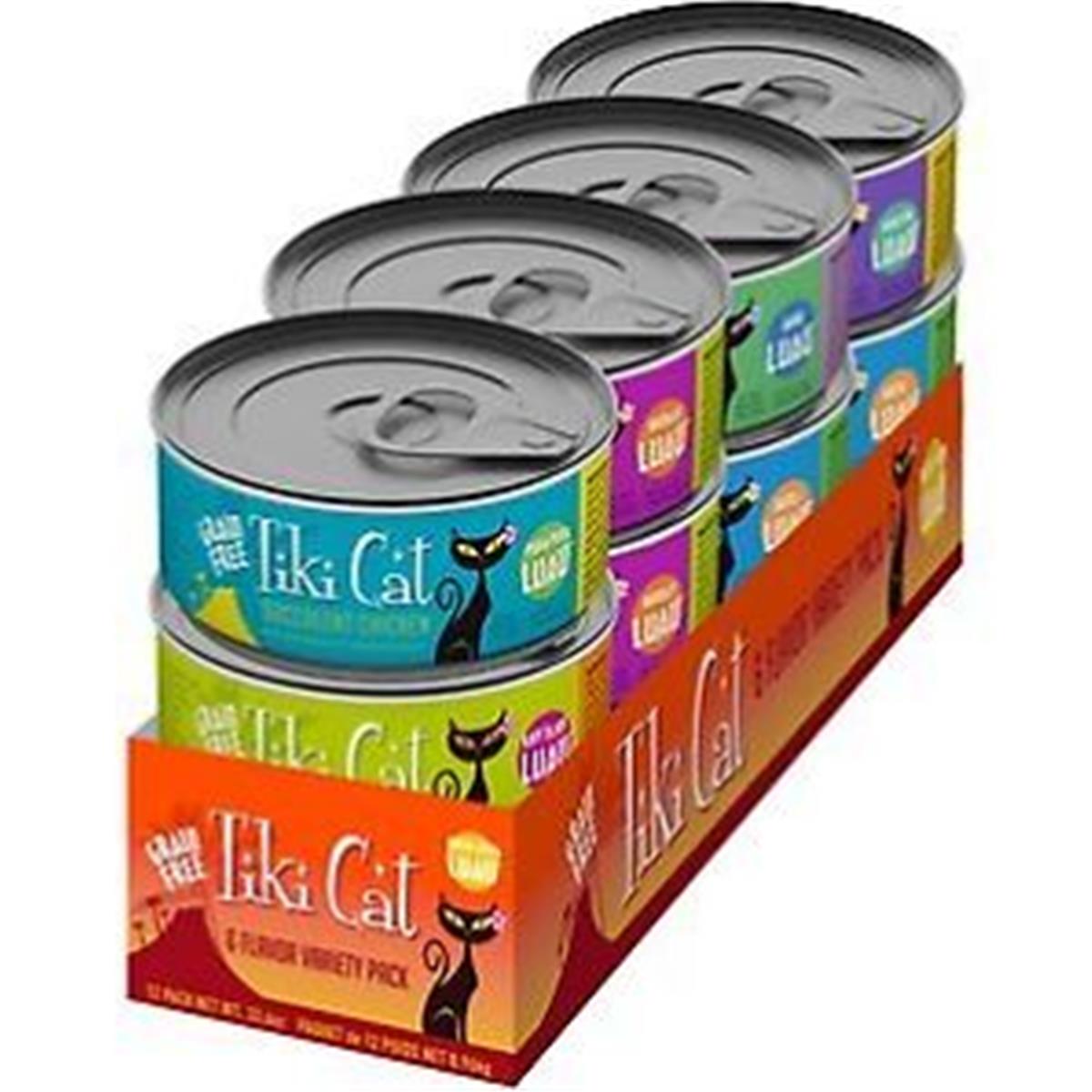 Tk11201 Cat Queen Emma Luau, Variety Pack Grain-free Canned Cat Food, 2.8 Oz - Case Of 12