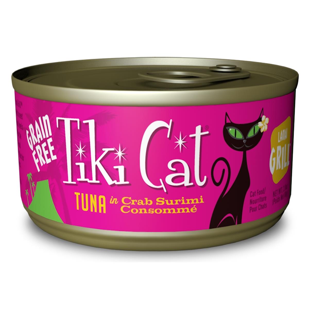Tk10032 Lanai Luau Grain Free Tuna In Crab Surimi Consomme Canned Cat Food - 2.8 Oz