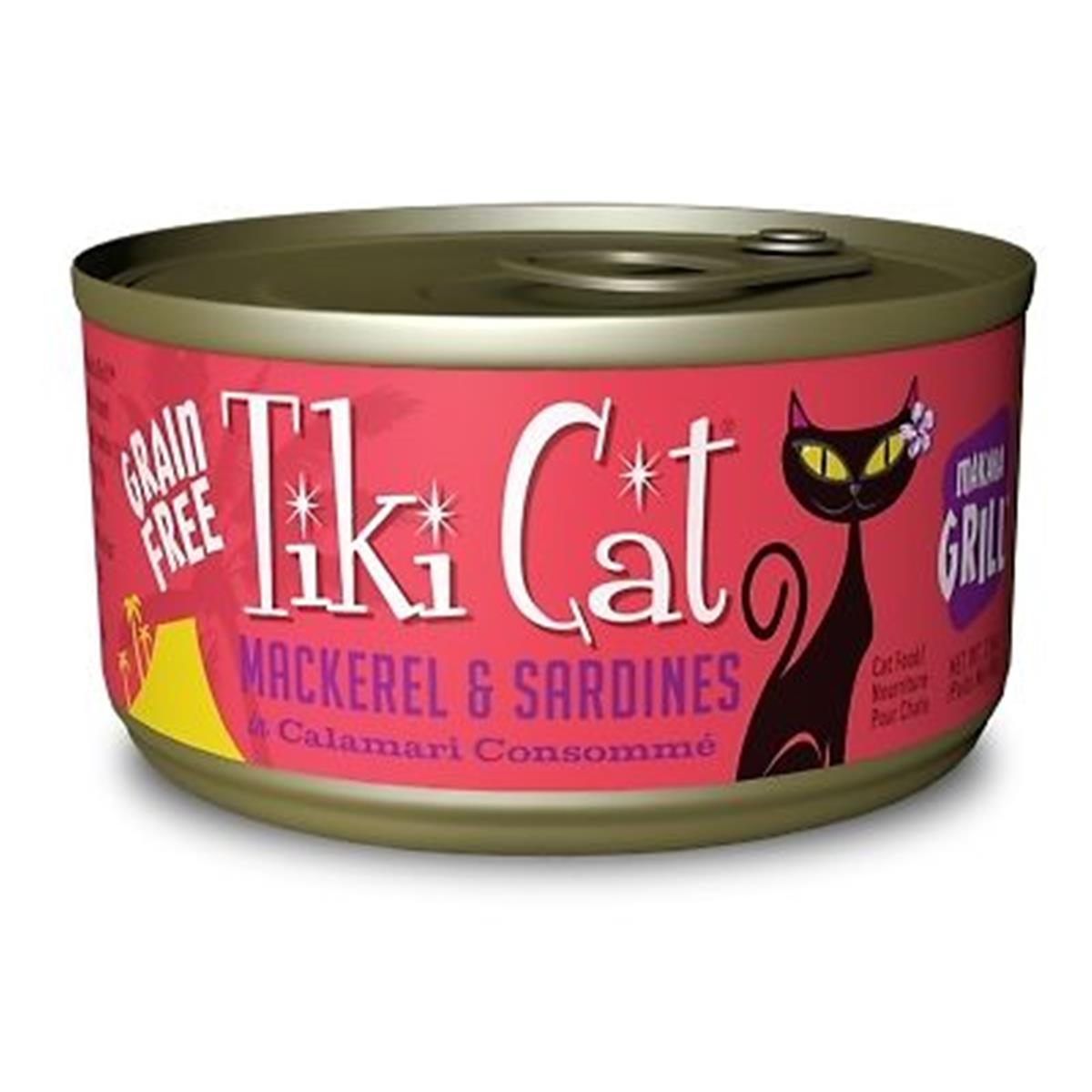 Tk10036 Makaha Grill Grain Free Mackrel & Sardine In Calamari Consomme Canned Cat Food - 2.8 Oz - Case Of 12