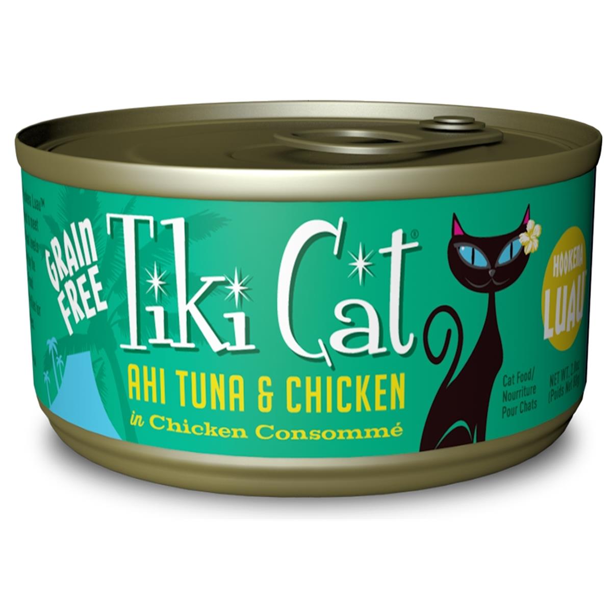Tk10781 Hookena Luau Grain Free Ahi Tuna & Chicken In Chicken Consomme Canned Cat Food