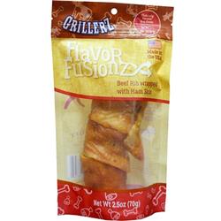 Tt98757 Flavor Fusionz Beef Rib With Ham Skin Dog Treat - Small