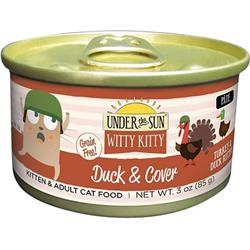 Under The Sun Cd82182 Witty Kitty Duck & Cover Grain-free With Turkey & Duck Canned Cat Food