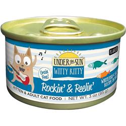 Under The Sun Cd82186 Witty Kitty Rockin & Reelin Grain-free With Whitefish & Salmon Canned Cat Food