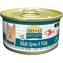 Under The Sun Cd82188 Witty Kitty Wish Upon A Fish Grain-free With Tuna Canned Cat Food