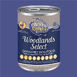 Tu92103 13 Oz Woodlands Select Grain Free Canned Dog Food - Pack Of 12
