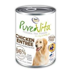 Tu96100 13 Oz Purevita Grain-free Chicken Canned Dog Food - Case Of 12