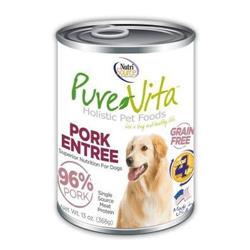 Tu96102 13 Oz Purevita Grain-free Pork Canned Dog Food - Case Of 12
