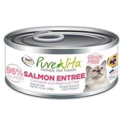 Tu97104 5.5 Oz Purevita Grain-free Salmon Canned Cat Food - Case Of 12