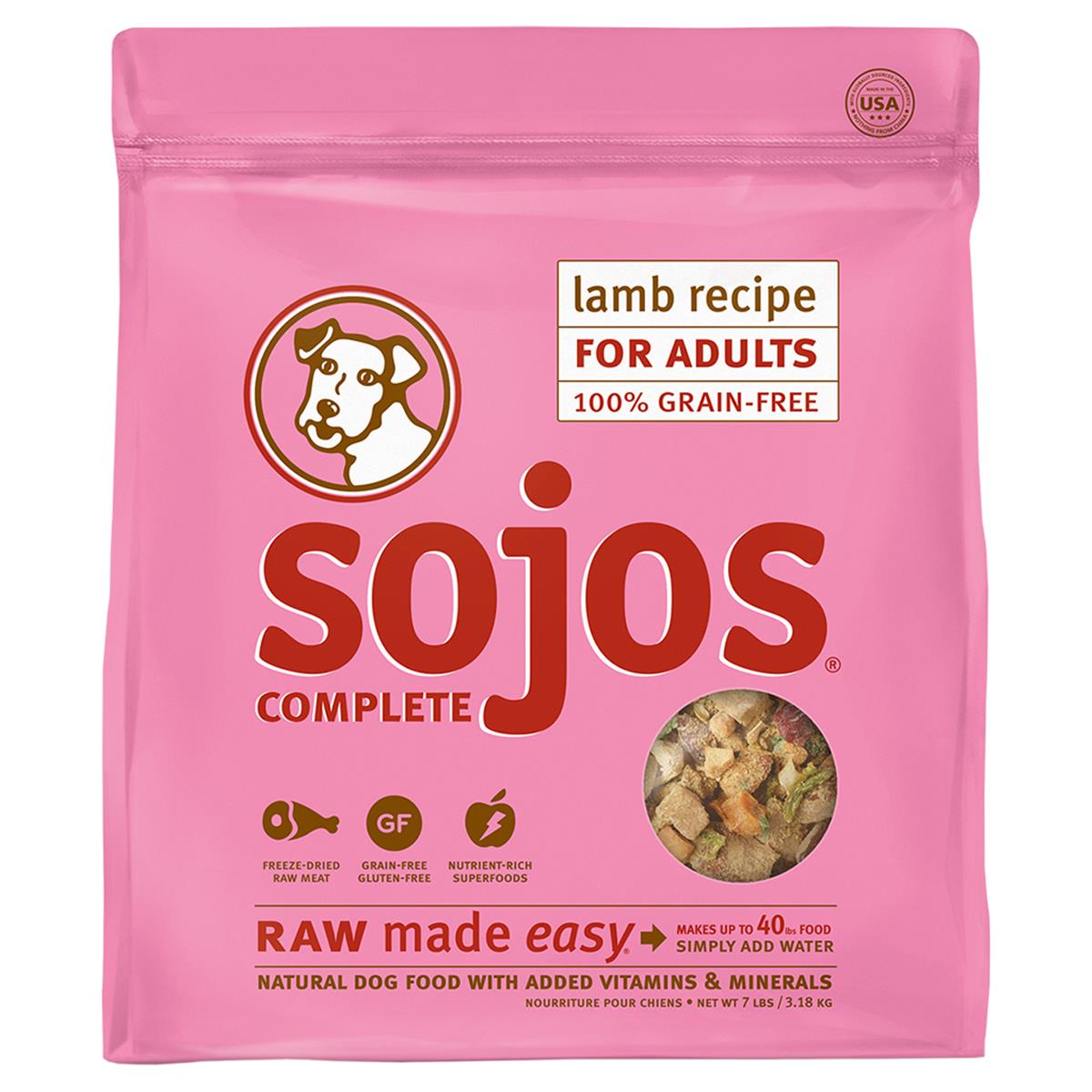 Sj30007 7 Lbs Complete Lamb Recipe Grain-free Dog Food