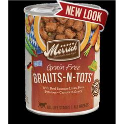 Mp00672 12.7 Oz Brauts N Tots Recipe Canned Dog Food