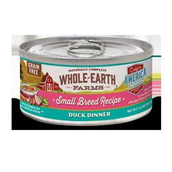 Mp85607 3 Oz Whole Earth Farms Gf Small Breed Duck Dinner Can
