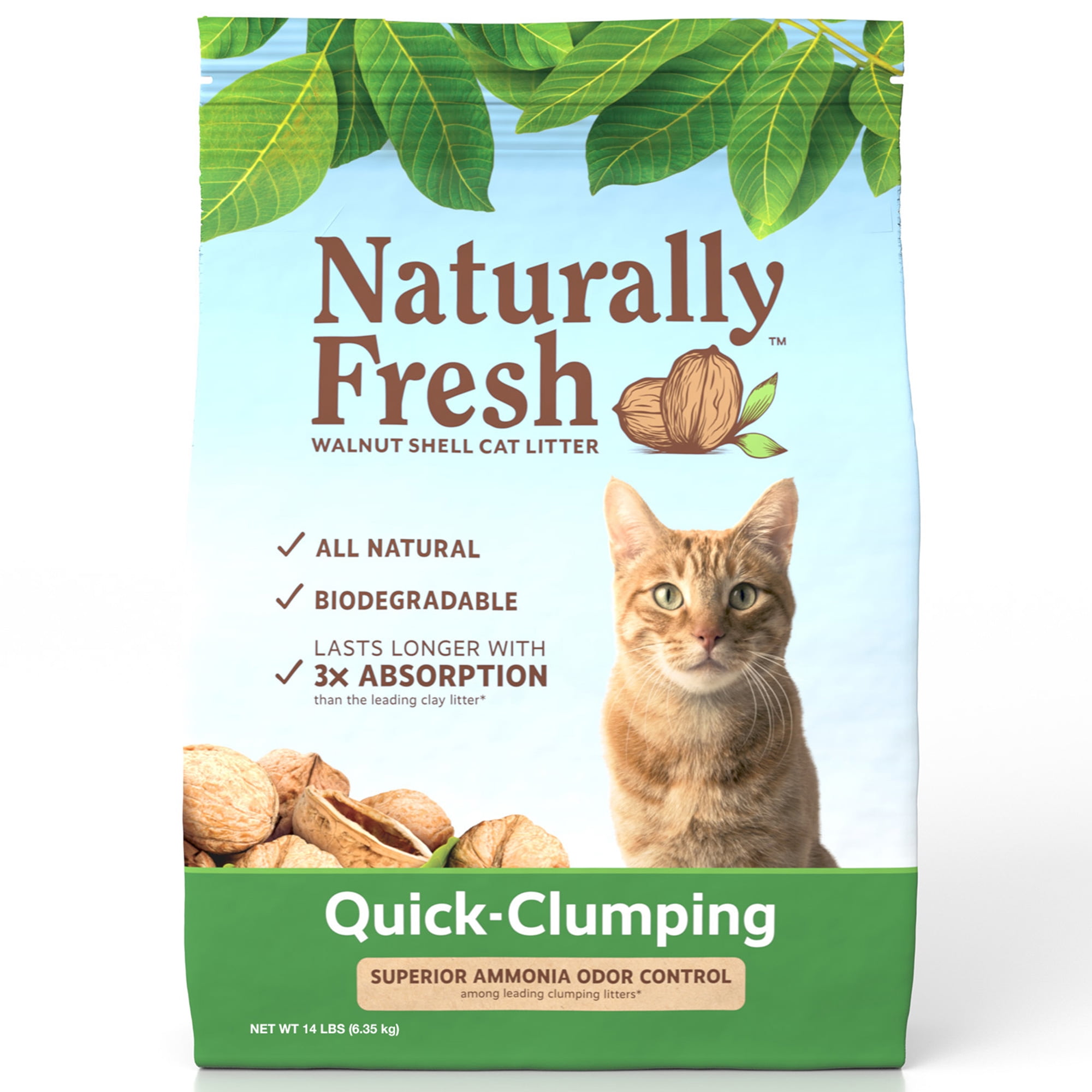 Eco-shell, Purr & Simple Es22002 14 Lbs Naturally Fresh Walnut-based Quick-clumping Cat Litter