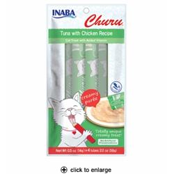 Ib00656 0.5 Oz Churu Tuna With Chicken Puree Cat Treat - Pack Of 4
