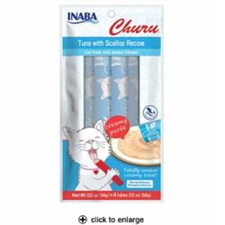 Ib00658 0.5 Oz Churu Tuna With Scallop Puree Cat Treat - Pack Of 4