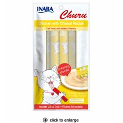 Ib00667 0.5 Oz Churu Chicken With Cheese Puree Cat Treat - Pack Of 4