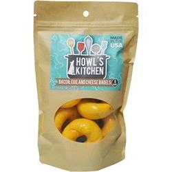 Scott Pet Products Tt98476 Howls Kitchen Bacon, Egg & Cheese Bagels Dog Treats, 6 Count