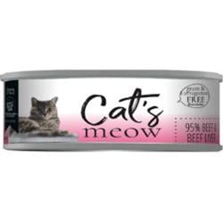 Dp11789 5.5 Oz Cats Meow 95 Percent Beef & Beef Liver - Case Of 24