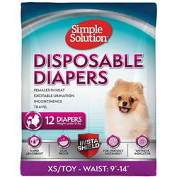 Br10650 Extra Small & Toy Disposable Diaper, Pack Of 12