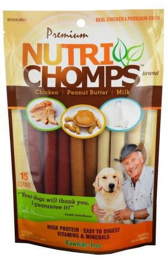 Scott Pet Products Tt98885 Nutri Chomps Assorted Flavor Mini Twists Dog Treats, 15 Count