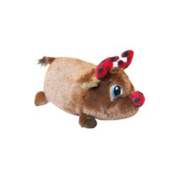 Oh67968 Holiday Fattiez Reindeer Plush Dog Toy, Small