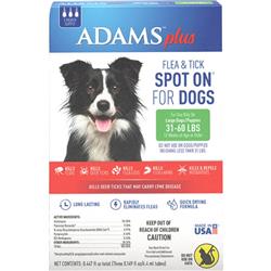 Ad02160 31-60 Lbs Adams Plus Flea & Tick Spot On Dog - Pack Of 3