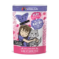 Wu01580 3 Oz Best Feline Friend Play Blast Off Pouch Cat Food, Pack Of 12