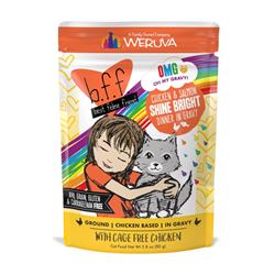 Wu01627 3 Oz Best Feline Friend Omg Shine Bright Pouch Cat Food, Pack Of 12