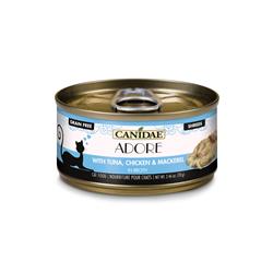 Cd10217 2.4 Oz Adore Cat Food Can - Tuna, Chicken & Mackerel, Case Of 24