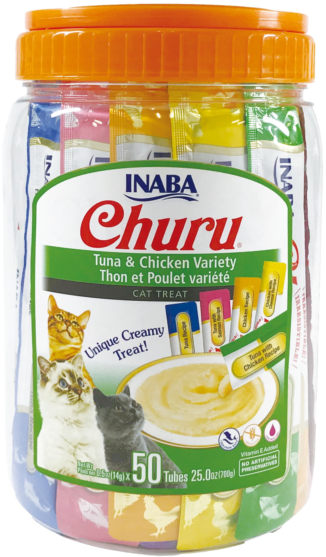 Ib00769 Churu Tuna & Chicken 50 Tubes Cannister Treat