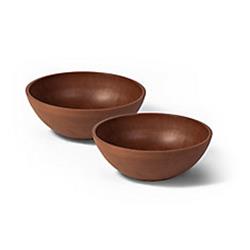 13722 3.75 X 10 X 10 In. Valencia Planter Bowl, Textured Terra Cotta - Pack Of 2