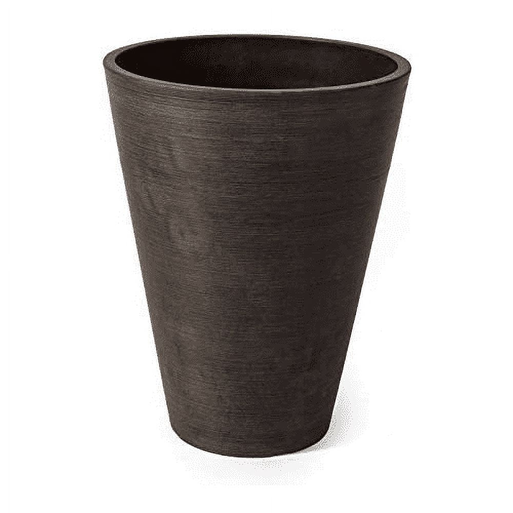 16125 13 X 10 X 10 In. Valencia Round Planter Pot, Textured Brown