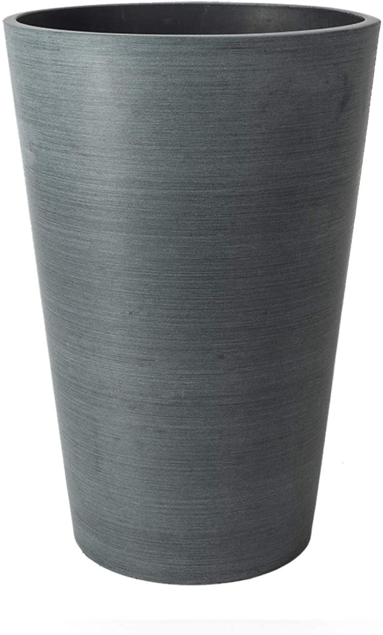 16240 24 X 16.5 X 16.5 In. Valencia Round Planter, Textured Charcoal