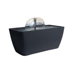 35001 50 Gal Manhattan Contemporary Charcoal Water Feature & Pond