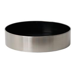 29635 14 X 3 In. Stainless Steel Planter With Round Indoor Planter