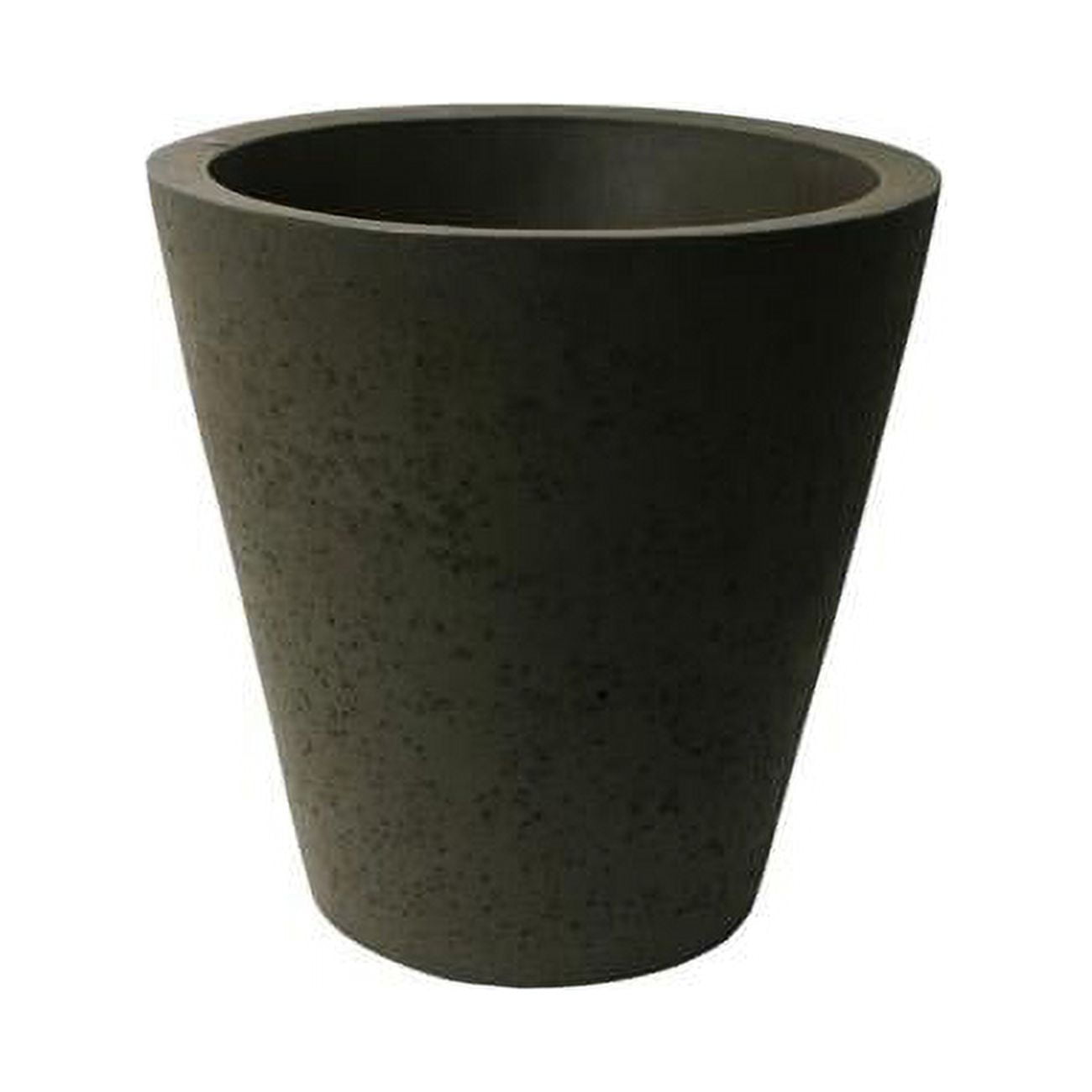 89316 16.5 X 16 In. Crete Self Watering Planter - Concrete Texture - Brownstone
