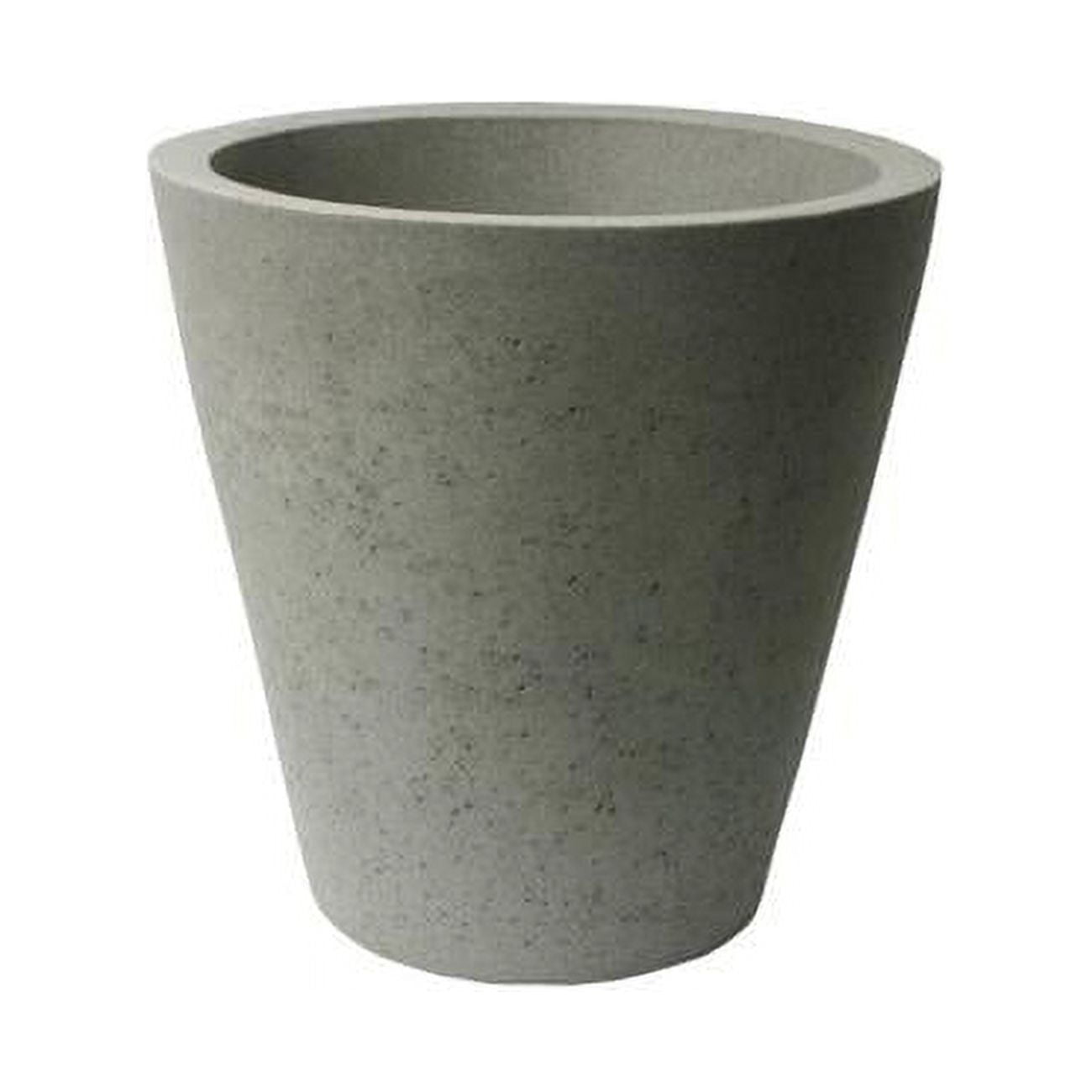 89806 16.5 X 16 In. Crete Self Watering Planter - Concrete Texture - Taupestone