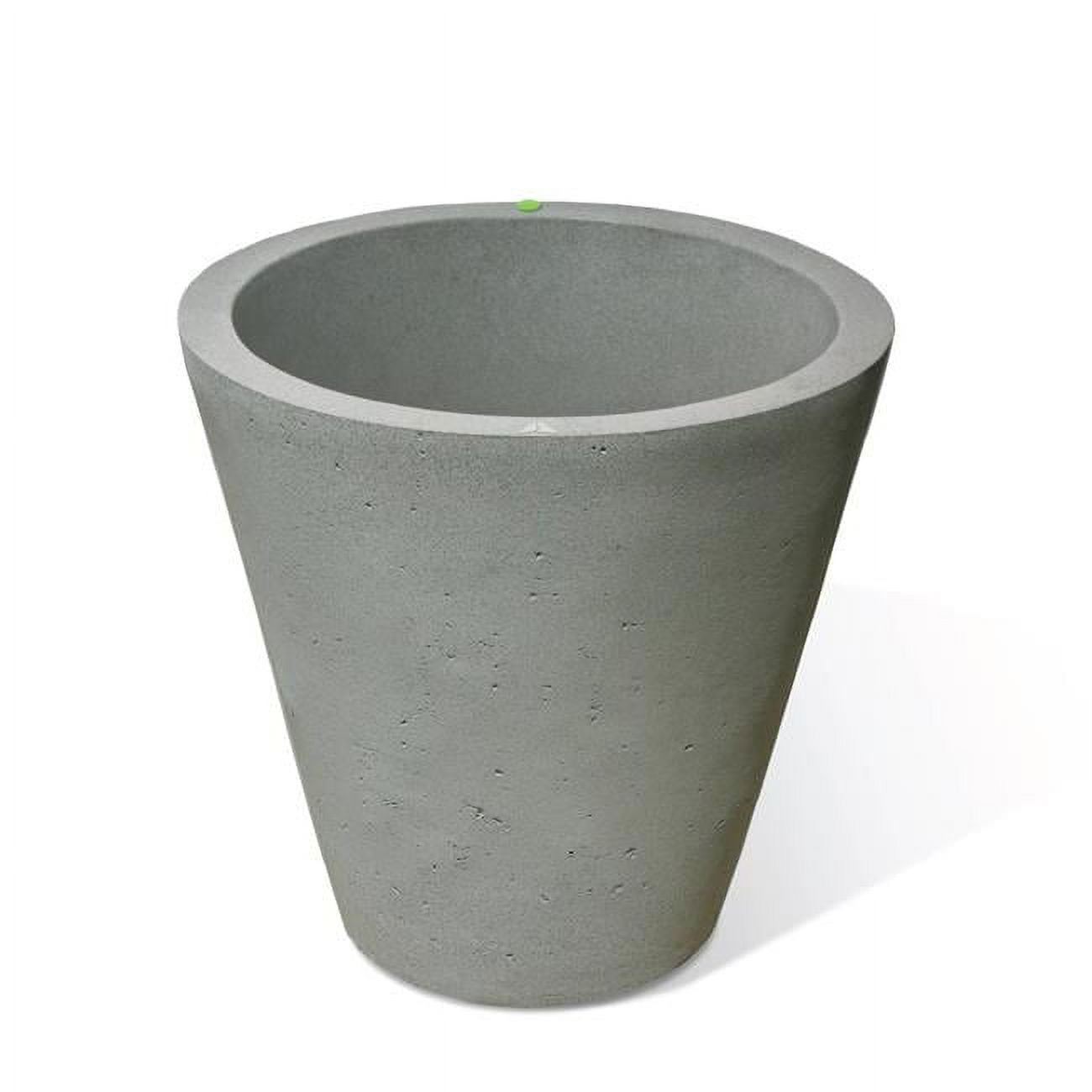 89808 26.5 X 26 In. Crete Self Watering Planter - Concrete Texture - Taupestone