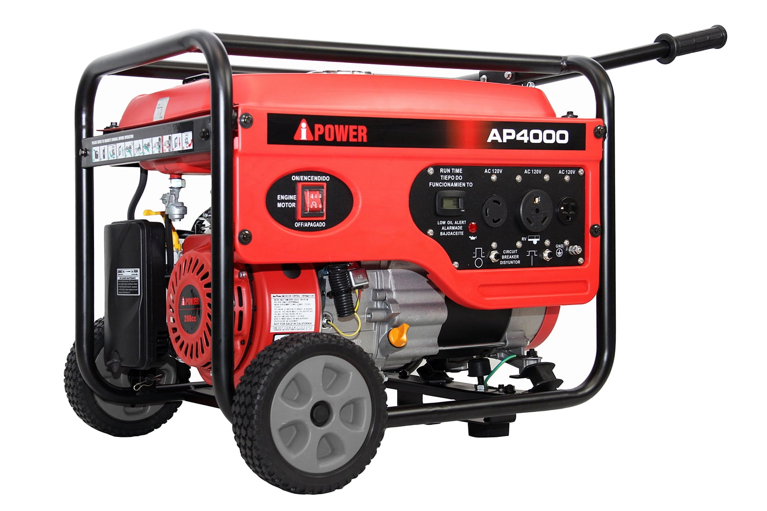 Ap4000 4000 Watt Gasoline Powered Manual Start Portable Generator