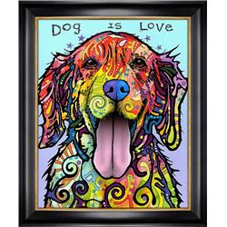 Aaapa32318 36 X 30 In. Dog Is Love - Textured Giclee Print By Dean Russo