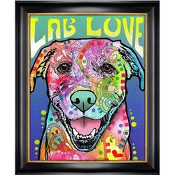 Autograph Authentic AAAPA32357 Lab Love Textured Giclee Print by Dean Russo - Dog Art